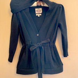 Juicy couture hooded buttoned cashmere cardigan_XSP